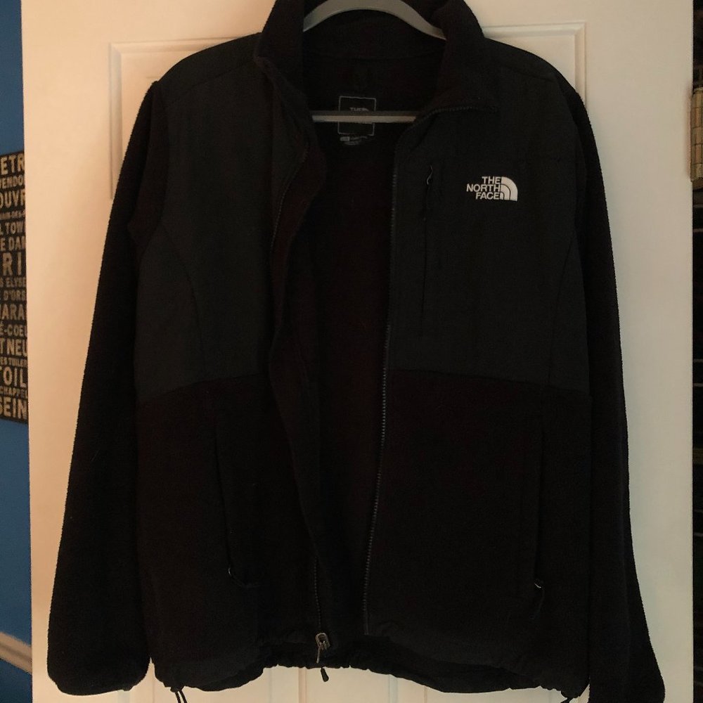 Black North Face Zip Up Fleece Jacket